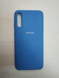 Силиконовая накладка для Samsung Galaxy A70 (Синяя) Силиконовая накладка для Samsung Galaxy A70 (Синяя)