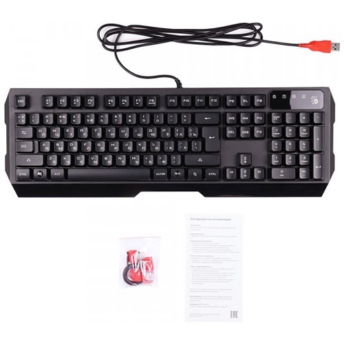 Клавиатура A4Tech Bloody Q135 Neon USB Black (Черная) Клавиатура A4Tech Bloody Q135 Neon USB Black (Черная)