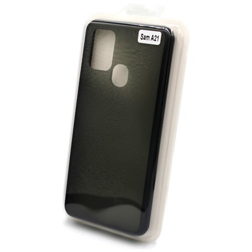 Силиконовая накладка для Samsung Galaxy A21S Skin Feeling (Черная рамка) Силиконовая накладка для Samsung Galaxy A21S Skin Feeling (Черная рамка)