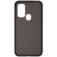 Силиконовая накладка для Samsung Galaxy A21S Skin Feeling (Черная рамка) Силиконовая накладка для Samsung Galaxy A21S Skin Feeling (Черная рамка)