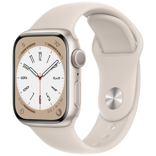 Умные часы Apple Watch Series 8 45 мм Starlight Aluminium Case, Starlight Sport Band S/M