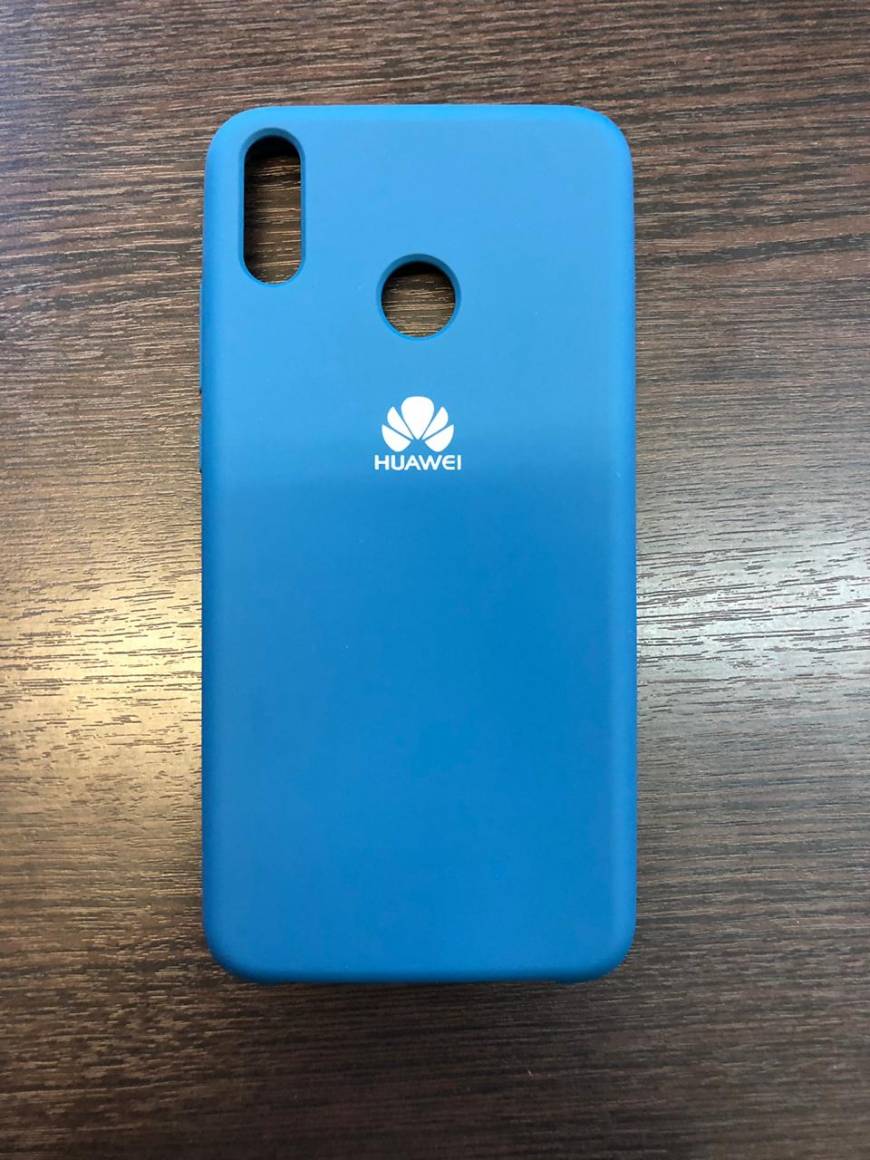 Купить чехол накладка с логотипом для Honor 8X (Голубая) в Unotechno.ru