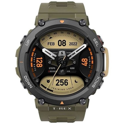 Часы Amazfit T-Rex 2 Wild Green (Дикий Зеленый) EAC Часы Amazfit T-Rex 2 Wild Green (Дикий Зеленый) EAC