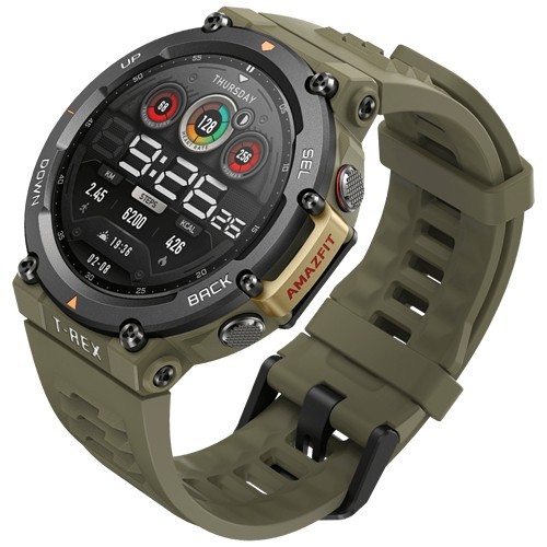 Часы Amazfit T-Rex 2 Wild Green (Дикий Зеленый) EAC Часы Amazfit T-Rex 2 Wild Green (Дикий Зеленый) EAC