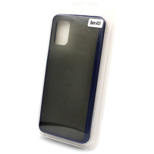 Силиконовая накладка для Samsung Galaxy A31 Skin Feeling (Синяя рамка) Силиконовая накладка для Samsung Galaxy A31 Skin Feeling (Синяя рамка)