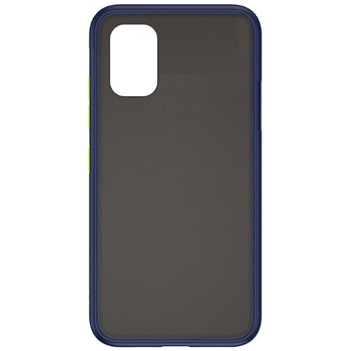 Силиконовая накладка для Samsung Galaxy A31 Skin Feeling (Синяя рамка)