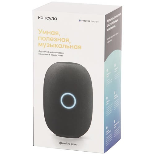 Умная колонка VK Капсула Black (Черный) EAC