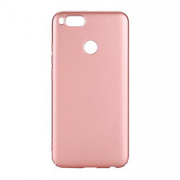 Чехол силиконовая накладка для Xiaomi Mi A1 (матовая розовая)