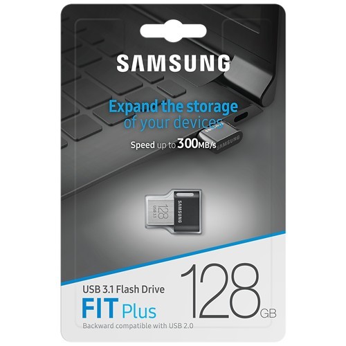 Флеш-накопитель Samsung FIT Plus 128Gb USB 3.1 Black (Черный) MUF-128AB/APC Флеш-накопитель Samsung FIT Plus 128Gb USB 3.1 Black (Черный) MUF-128AB/APC