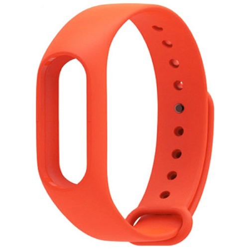 Силиконовый браслет для Xiaomi Mi Band 2 Orange (Оранжевый)