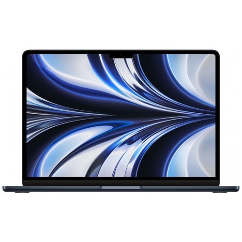 Ноутбук Apple MacBook Air 13" 2022 (Apple M2/13.6"/2560x1664/8Gb/256Gb SSD/Apple Graphics 10-core/macOS) Midnight (Полуночный черный) MLY33RU/A