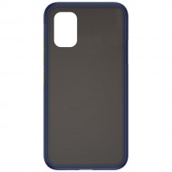 Силиконовая накладка для Samsung Galaxy A41 Skin Feeling (Синяя рамка) Силиконовая накладка для Samsung Galaxy A41 Skin Feeling (Синяя рамка)