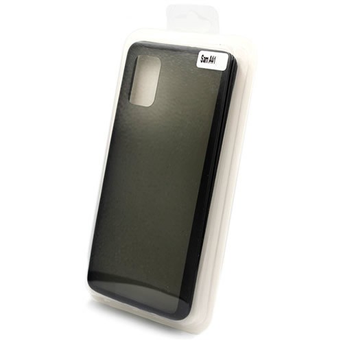 Силиконовая накладка для Samsung Galaxy A41 Skin Feeling (Черная рамка)