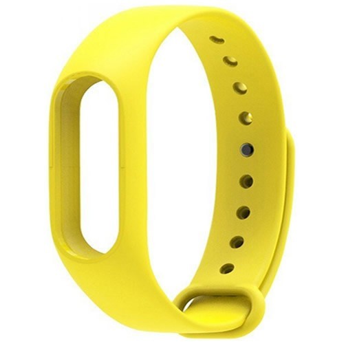 Силиконовый браслет для Xiaomi Mi Band 2 Yellow (Желтый)