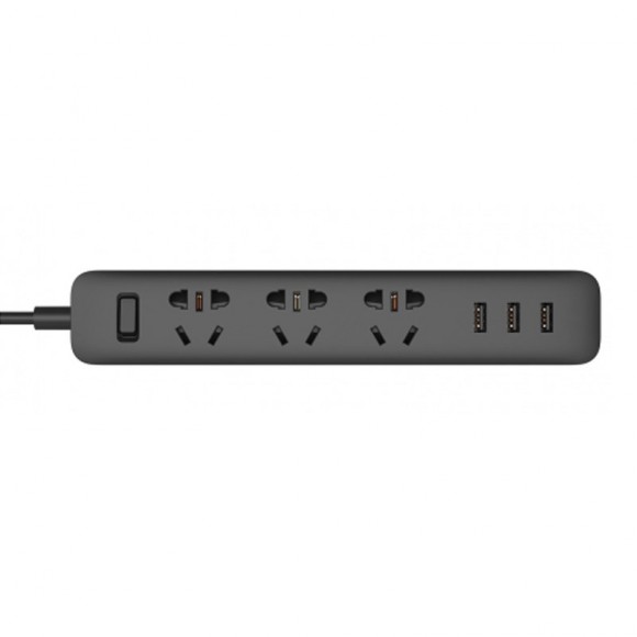 Удлинитель Xiaomi Mi Power Strip 3 (XMCXB01QM) черный, 1.8 м Удлинитель Xiaomi Mi Power Strip 3 (XMCXB01QM) черный, 1.8 м