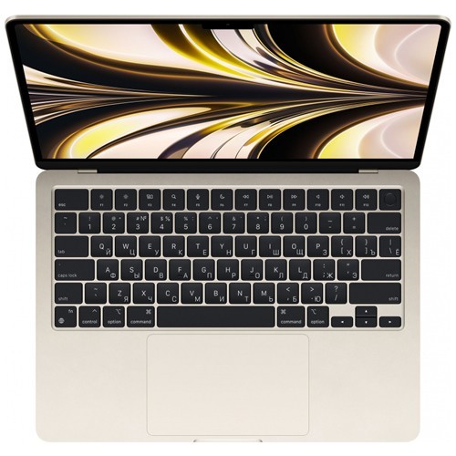 Ноутбук Apple MacBook Air 13" 2022 (Apple M2/13.6"/2560x1664/8Gb/256Gb SSD/Apple Graphics 10-core/macOS) Starlight (Сияющая звезда) MLY13RU/A Ноутбук Apple MacBook Air 13" 2022 (Apple M2/13.6"/2560x1664/8Gb/256Gb SSD/Apple Graphics 10-core/macOS) Starlight (Сияющая звезда) MLY13RU/A