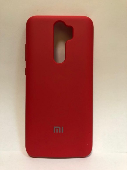 Силиконовая накладка для Xiaomi redmi Note 8 Pro (с логотипом MI красный)