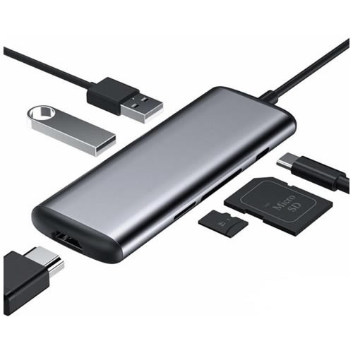 Многофункциональная док-станция картридер Xiaomi HAGiBiS USB Type-C UC39-PDMI Gray (Серый) Многофункциональная док-станция картридер Xiaomi HAGiBiS USB Type-C UC39-PDMI Gray (Серый)