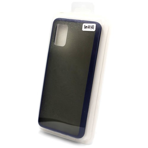 Силиконовая накладка для Samsung Galaxy A51 Skin Feeling (Синяя рамка) Силиконовая накладка для Samsung Galaxy A51 Skin Feeling (Синяя рамка)