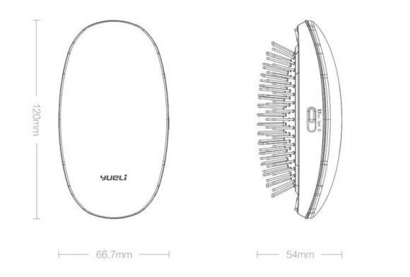 Xiaomi Массажная щетка Yueli Portable Anion Comb HIC-206 PM Pink (Розовый) Xiaomi Массажная щетка Yueli Portable Anion Comb HIC-206 PM Pink (Розовый)