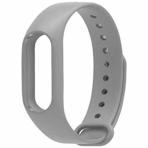 Силиконовый браслет для Xiaomi Mi Band 2 Gray (Серый)
