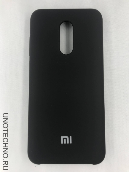 Чехол накладка с логотипом Mi для Xiaomi redmi 5 черная