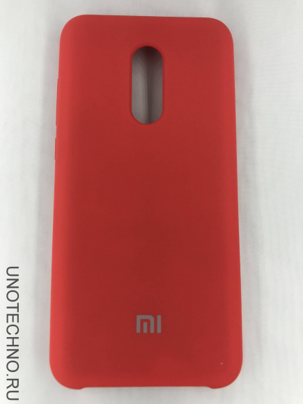 Чехол накладка с логотипом Mi для Xiaomi redmi 5 красная