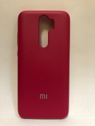Силиконовая накладка для Xiaomi redmi Note 8 Pro (с логотипом MI малиновый) Силиконовая накладка для Xiaomi redmi Note 8 Pro (с логотипом MI малиновый)