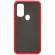 Силиконовая накладка для Samsung Galaxy M21 Skin Feeling (Красная рамка)