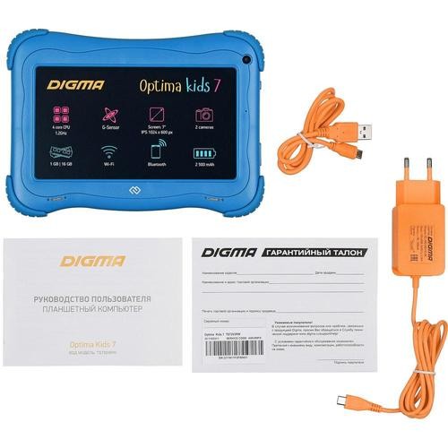 Планшет DIGMA Optima Kids 7 (2019) Blue (Синий) EAC Планшет DIGMA Optima Kids 7 (2019) Blue (Синий) EAC