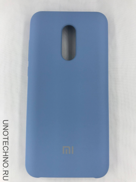 Чехол накладка с логотипом Mi для Xiaomi redmi 5 голубая