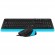 Комплект проводной A4Tech Fstyler F1010 USB Black/Blue (Черный/Голубой)