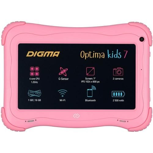 Планшет DIGMA Optima Kids 7 (2019) Pink (Розовый) EAC Планшет DIGMA Optima Kids 7 (2019) Pink (Розовый) EAC