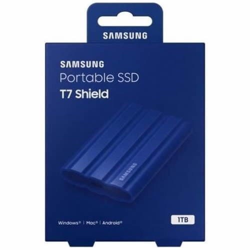 Внешний накопитель Samsung T7 Shield SSD USB 3.2 1Tb Blue (Синий) MU-PE1T0R/WW Внешний накопитель Samsung T7 Shield SSD USB 3.2 1Tb Blue (Синий) MU-PE1T0R/WW