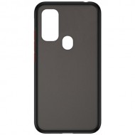 Силиконовая накладка для Samsung Galaxy M21 Skin Feeling (Черная рамка) Силиконовая накладка для Samsung Galaxy M21 Skin Feeling (Черная рамка)