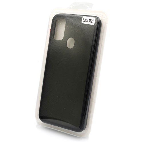 Силиконовая накладка для Samsung Galaxy M21 Skin Feeling (Черная рамка) Силиконовая накладка для Samsung Galaxy M21 Skin Feeling (Черная рамка)