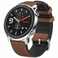 Часы Amazfit GTR 47 мм Stainless Steel Silver/Bown (Серебристый/Коричневый)