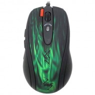 Проводная мышь A4Tech XL-750BK USB лазерная Green Fire (Черная)