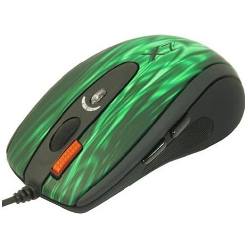 Проводная мышь A4Tech XL-750BK USB лазерная Green Fire (Черная) Проводная мышь A4Tech XL-750BK USB лазерная Green Fire (Черная)