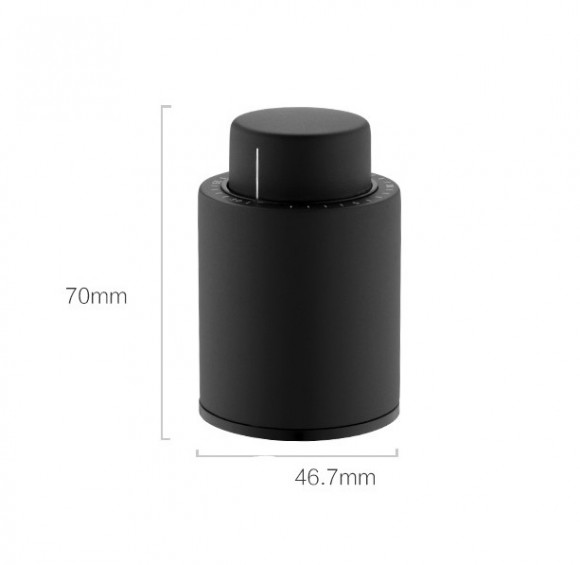 Вакуумная пробка для красного вина Vacuum Wine Stopper Huohou Black (Черный) Вакуумная пробка для красного вина Vacuum Wine Stopper Huohou Black (Черный)