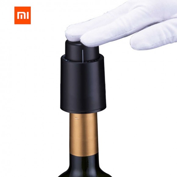 Вакуумная пробка для красного вина Vacuum Wine Stopper Huohou Black (Черный) Вакуумная пробка для красного вина Vacuum Wine Stopper Huohou Black (Черный)