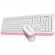 Комплект проводной A4Tech Fstyler F1010 USB White/Rose (Белый/Розовый)