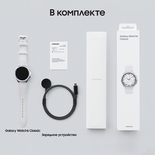 Умные часы Samsung Galaxy Watch 6 Classic 43мм Silver (Серебро) EAC Умные часы Samsung Galaxy Watch 6 Classic 43мм Silver (Серебро) EAC