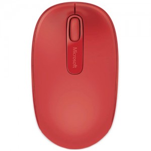 Беспроводная мышь Microsoft Mobile Mouse 1850 USB оптическая (U7Z-00034) Flame Red (Красная)  (10266)