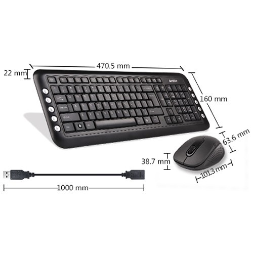 Комплект беспроводной A4Tech 7200N USB Black (Черный) Комплект беспроводной A4Tech 7200N USB Black (Черный)