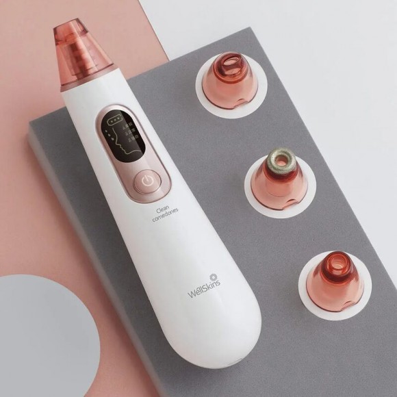 Wellskins Прибор для чистки лица WellSkins Clean Beauty Blackhead Meter WX-HT100, розовый