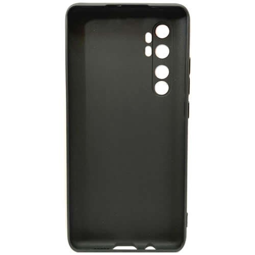 Силиконовая накладка для Xiaomi Mi Note 10 Lite Monarch Black (Черная)