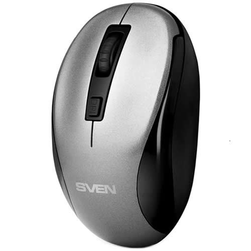 Беспроводная мышь SVEN RX-255W USB оптическая Grey (Серая)