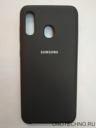 Силиконовая накладка для Samsung Galaxy A20 (Черная) Силиконовая накладка для Samsung Galaxy A20 (Черная)