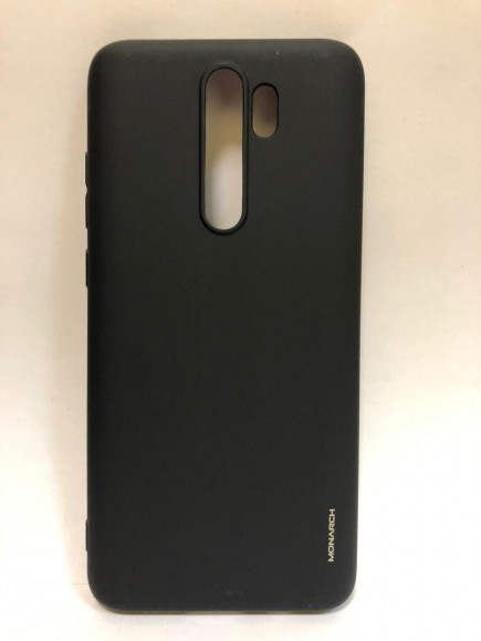 Силиконовая накладка для Xiaomi redmi Note 8 Pro черная MONARCH